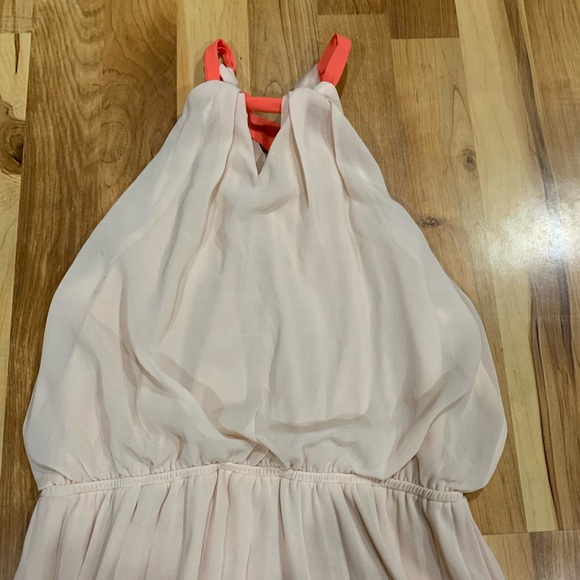 PAPAYA Halter Top Keyhole Pink Sleeveless Dress - Picture 3 of 7